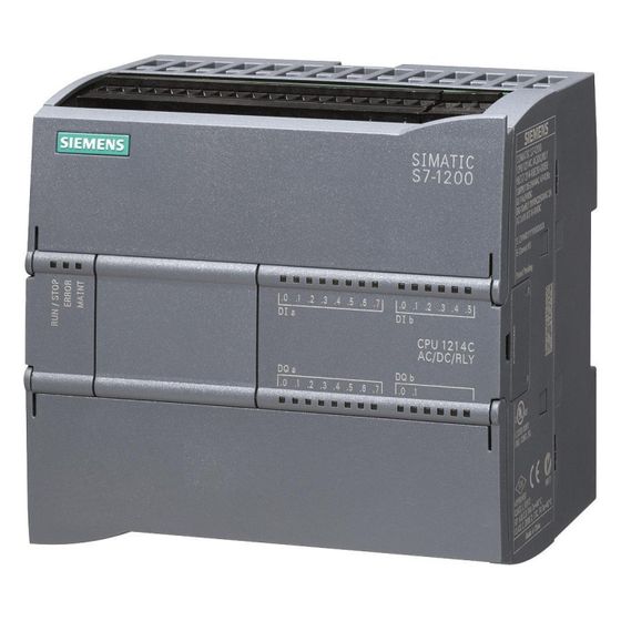 Siemens SIMATIC S7-1200 CPU 1214C Kompakt-CPU AC/DC/Relais 14 DI 10 DO 2 AI 110x100x75mm 6ES72141BG400XB0