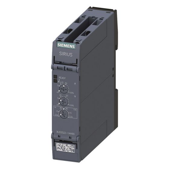 Siemens Stromüberwachungsrelais 3UG5522-1AW30 0,05-10A AC/DC mit Schraubanschluss 22,5x100x90mm
