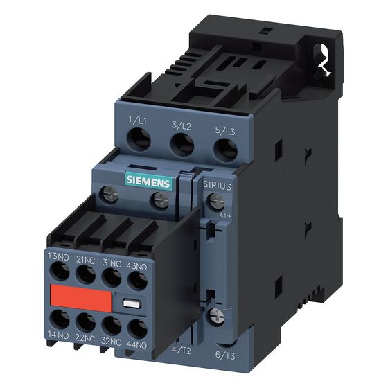 Siemens Leistungsschütz SIRIUS 3RT2026-1BB44-3MA0 11kW 25A 24V DC 3-polig 2S+2Ö Baugröße S0