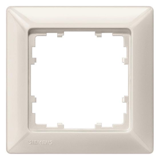 Siemens DELTA line Rahmen 1fach 80x80mm Titanweiß Kunststoff glänzend 5TG25510