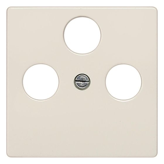 Siemens DELTA i-system Abdeckplatte für Koaxial-Antennensteckdose 3-Loch 55x55mm Titanweiß 5TG25482