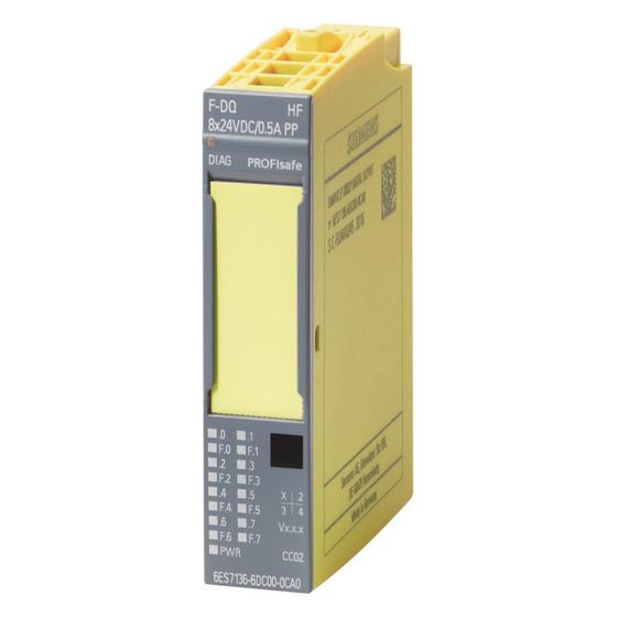 Siemens ET 200SP F-DQ 8x24VDC/0,5A PP Elektronikmodul 8 digitale Ausgänge 15mm 6ES7136-6DC00-0CA0