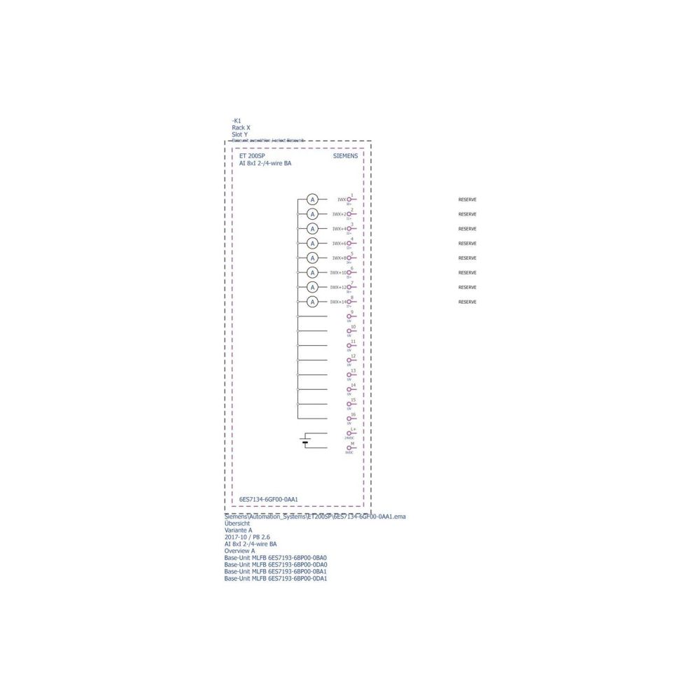 Siemens SIMATIC ET 200SP Analoges Eingangsmodul AI 8XI 16 Bit 15x73x58mm 6ES7... SIEMENS-6ES71346GF000AA1 4047623405511 (Abb. 4)