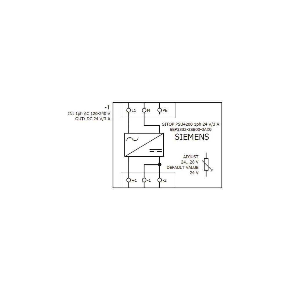 Siemens SITOP PSU4200 Stromversorgung 1-phasig 24V 3A 72W IP20 50x135x125mm 6... SIEMENS-6EP33323SB000AX0 4025515156222 (Abb. 8)