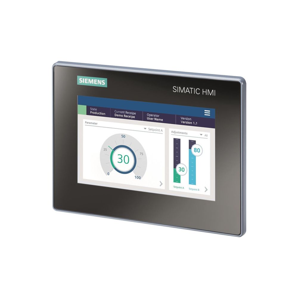 Siemens SIMATIC HMI MTP700 Unified Basic Panel 7" TFT 800x480px IP65 214x158x... SIEMENS-6AV21233GB320AW0 4034106035198 (Abb. 2)