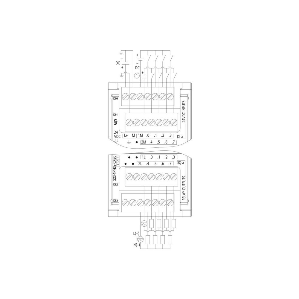 Siemens SIMATIC S7-1200 SM 1223 Digitale E/A 8DI/8DO Relais 24VDC 45x100x75mm... SIEMENS-6ES72231PH320XB0 6940408101999 (Abb. 3)