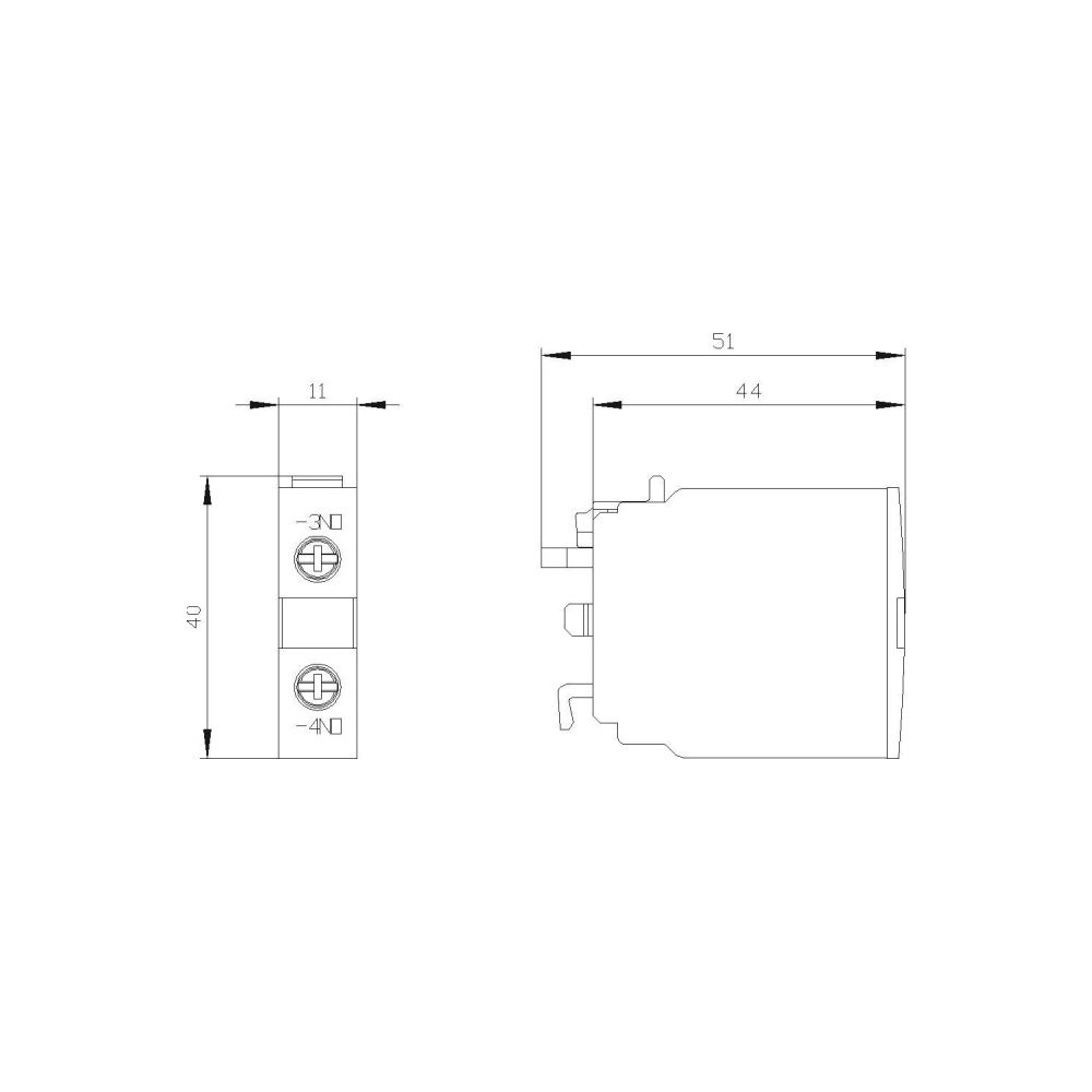 Siemens Hilfsschalterblock 1S Schraubanschluss 6A 3RH19211CA10... SIEMENS-3RH19211CA10 4011209281332 (Abb. 2)