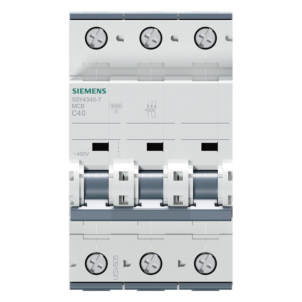 Siemens Leitungsschutzschalter 5SY4340-7 3-polig C 40A 10kA 400V... SIEMENS-5SY43407 4001869181998 (Abb. 10)