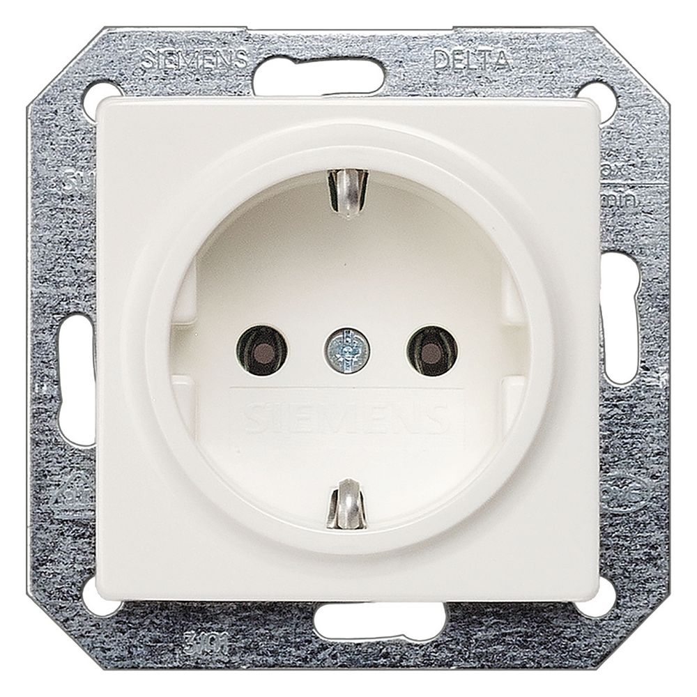 Siemens Schutzkontaktsteckdose DELTA i-system 16A 250V Titanweiß Unterputz 70x70x45mm ... SIEMENS-5UB1511 4001869051550 (Abb. 4)