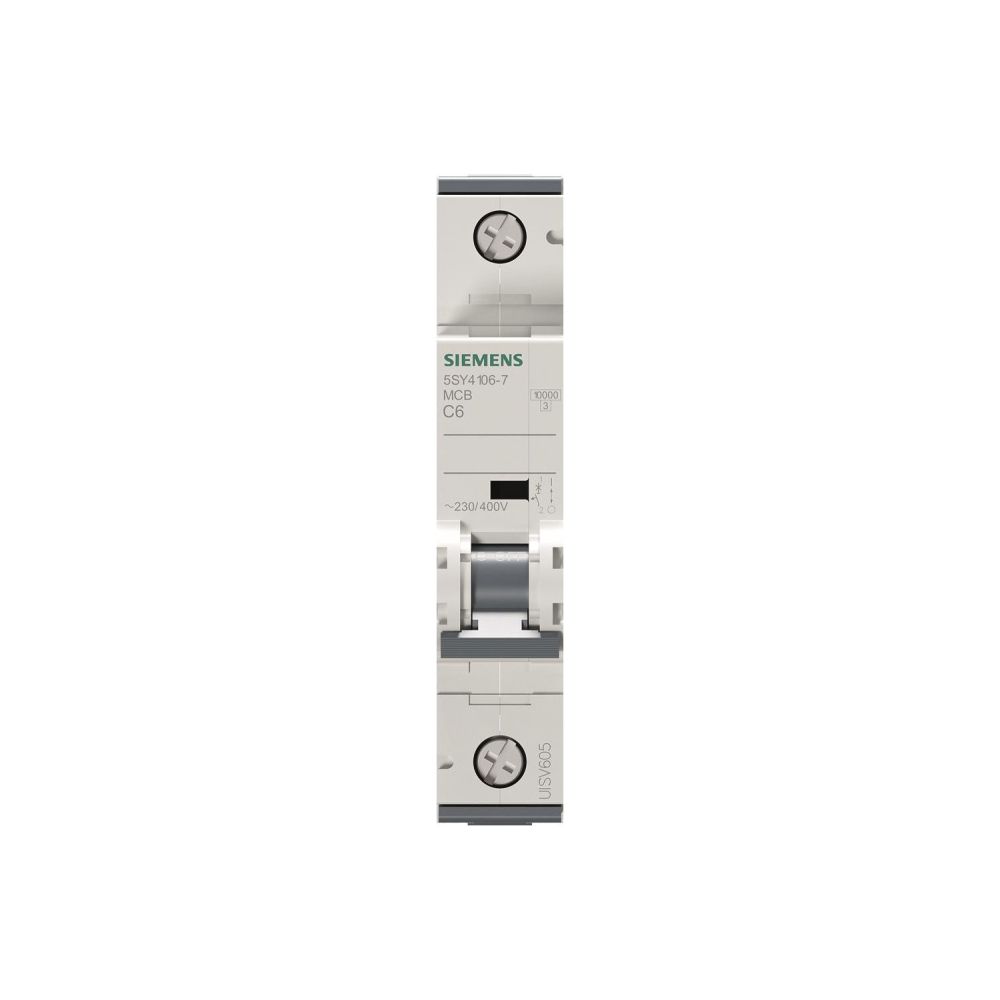 Siemens Leitungsschutzschalter 5SY4 1-polig C 6A 10kA 230/400V 5SY4106-7... SIEMENS-5SY41067 4001869181356 (Abb. 4)