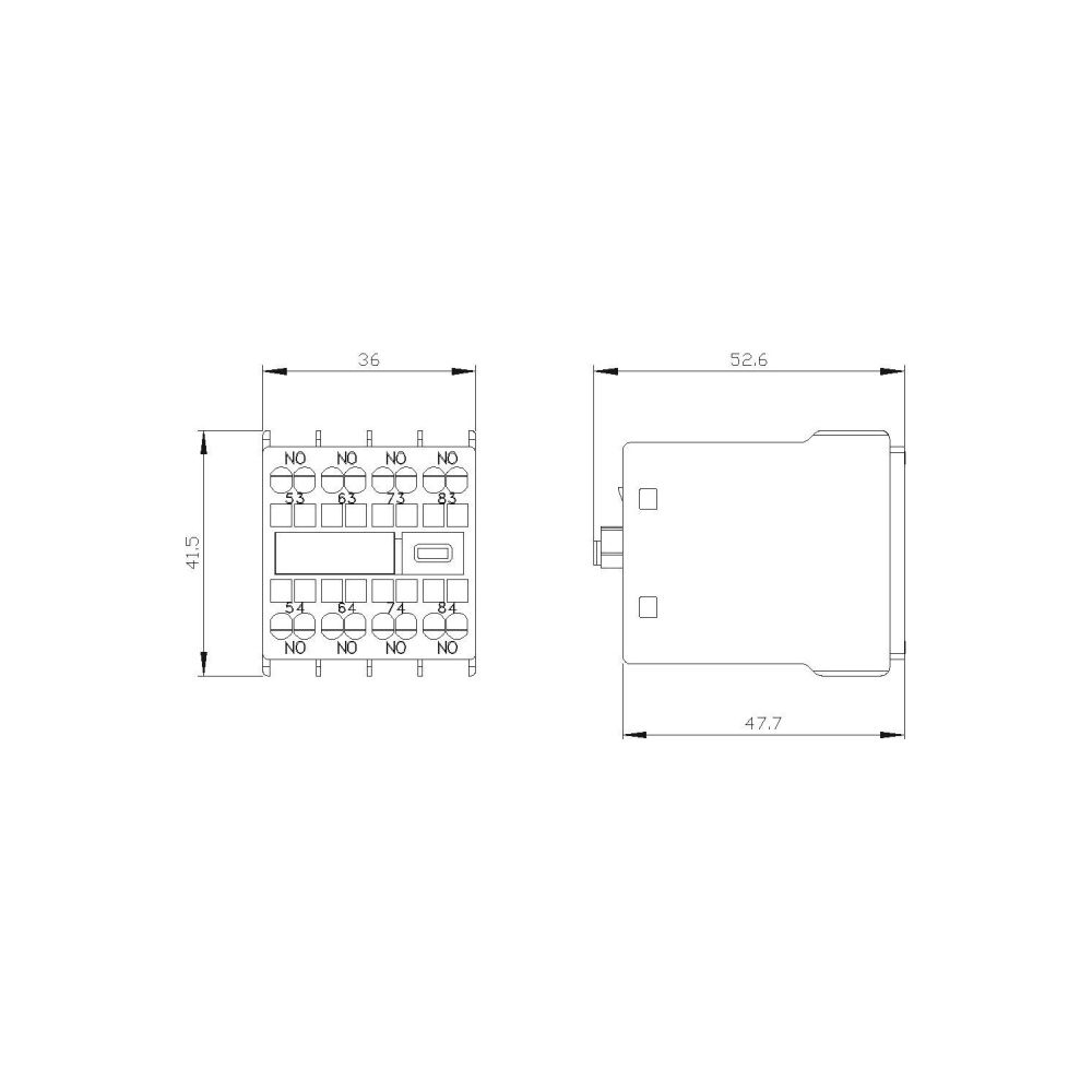 Siemens Hilfsschalterblock 3RH29112GA40 4 Schließer Federzuganschluss... SIEMENS-3RH29112GA40 4011209829459 (Abb. 2)