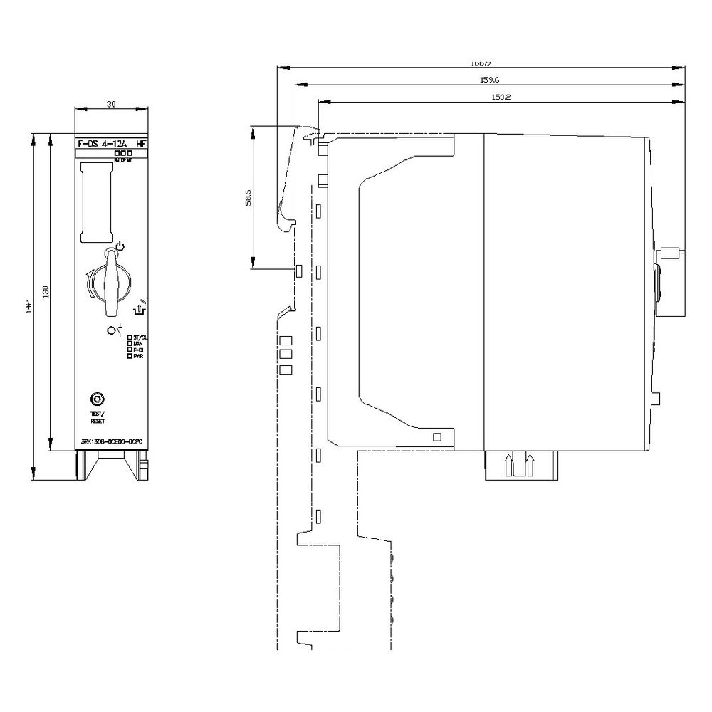 Siemens Fehlersicherer Direktstarter High Feature 4-12A 30x142x150mm 3RK1308-... SIEMENS-3RK13080CE000CP0 4047621031538 (Abb. 3)
