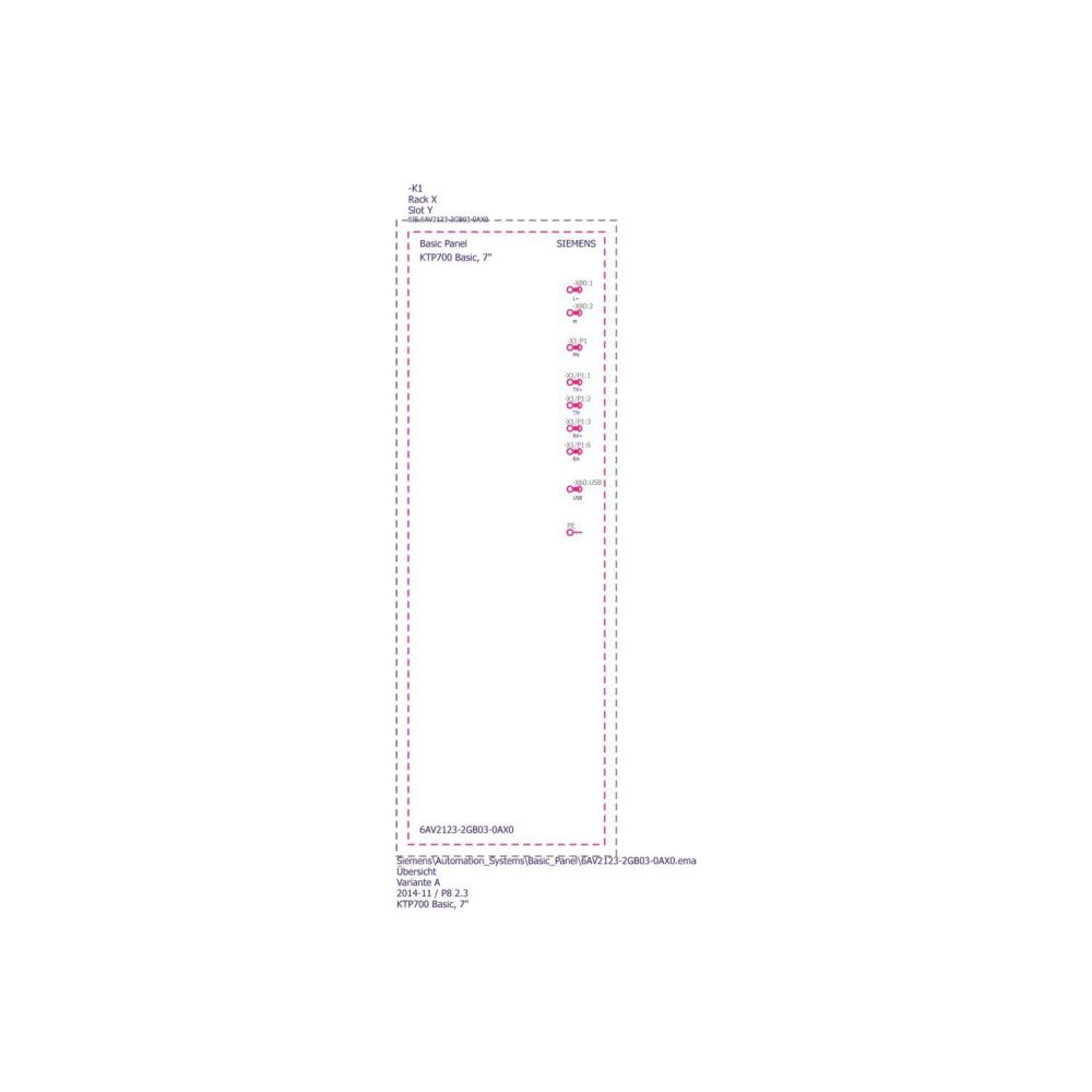 Siemens SIMATIC HMI KTP700 Basic Panel 7" TFT Touch PROFINET 800x480 6AV2123-... SIEMENS-6AV21232GB030AX0 4034106029210 (Abb. 3)