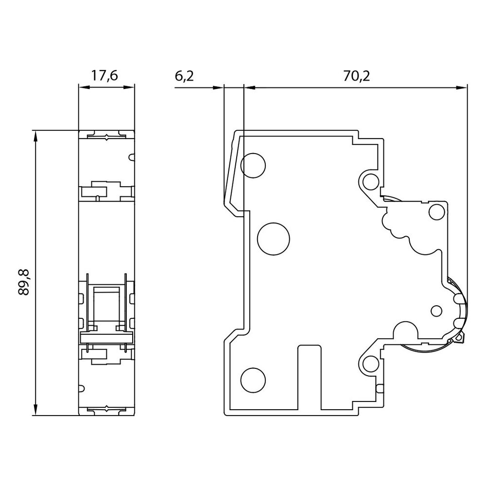 Siemens Leitungsschutzschalter 5SY6103-7 1-polig C 3A 6kA 400V Einbautiefe 70mm... SIEMENS-5SY61037 4001869246017 (Abb. 4)