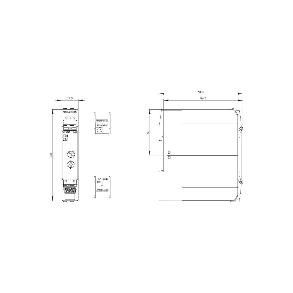 Siemens SIRIUS 3RP25 Zeitrelais elektronisch ansprechverzögert 1 Wechsler 12-240V... SIEMENS-3RP25251AW30 4011209943612 (Abb. 2)