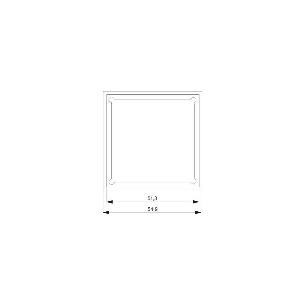 Siemens DELTA line Zwischenrahmen 55x55mm für Geräte mit Zentralplatte 5TG2557... SIEMENS-5TG2557 4001869045009 (Abb. 2)