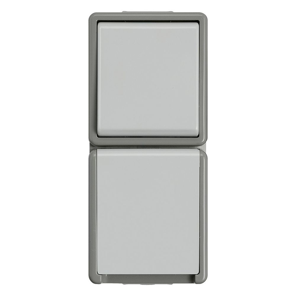 Siemens DELTA Fläche Wechselschalter mit Schutzkontakt-Steckdose IP44 Aufputz 151x66x5... SIEMENS-5TA4816 4001869038278 (Abb. 4)