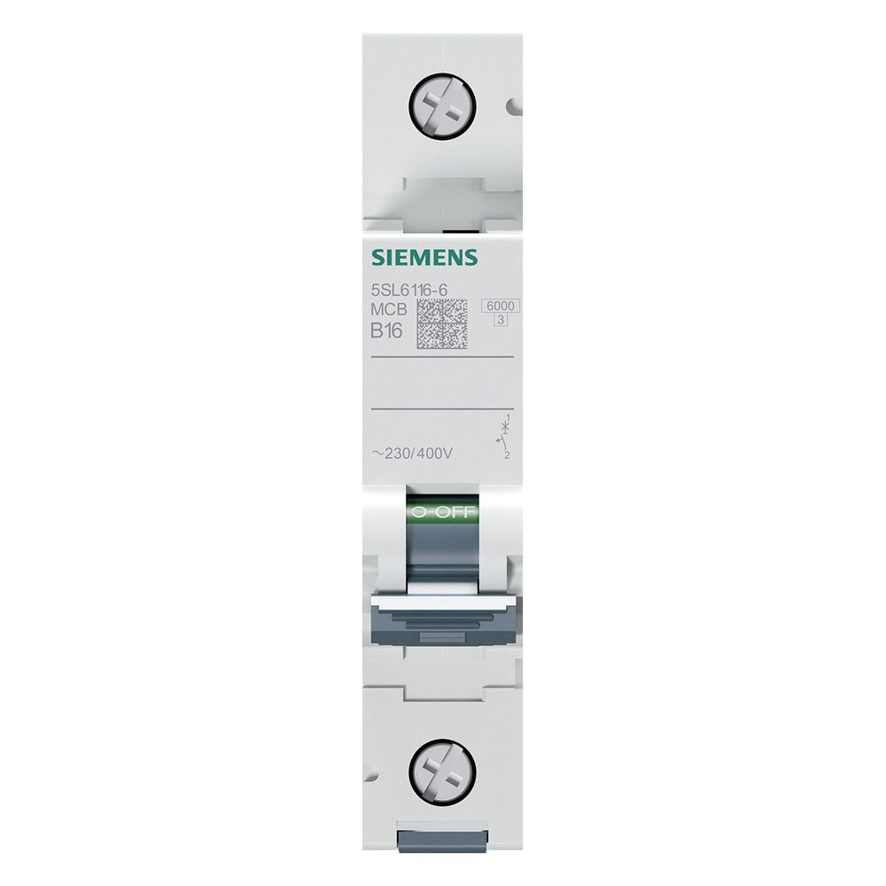 Siemens Leitungsschutzschalter 5SL6116-6 1-polig B16A 6kA 230/400V 1TE... SIEMENS-5SL61166 4001869388304 (Abb. 12)