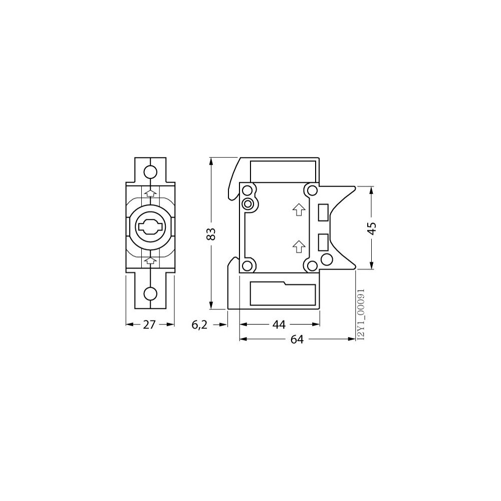 Siemens NEOZED-Sicherungssockel D01 1-polig 16A 400V berührungsgeschützt DIN-Schiene m... SIEMENS-5SG1301 4001869319186 (Abb. 5)