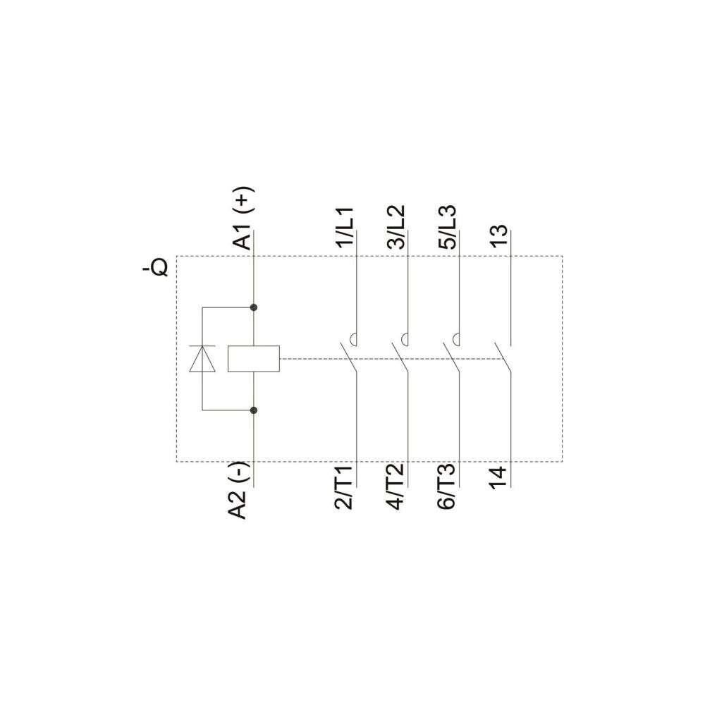 Siemens Motorschütz 3TG10100BB4 4kW 24VDC 3 Schließer 1 Hilfskontakt Schraubanschl... SIEMENS-3TG10100BB4 4011209045057 (Abb. 3)