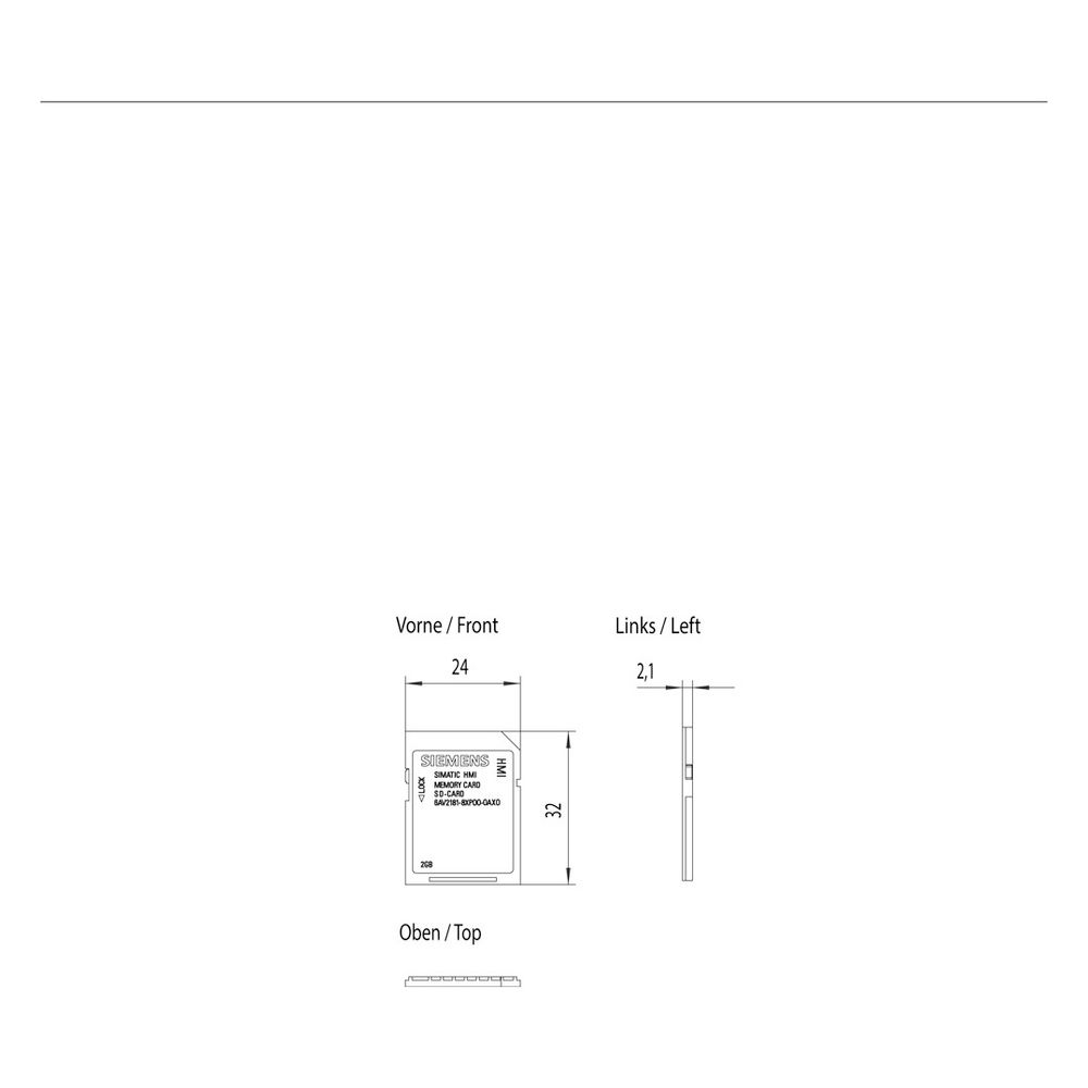 Siemens SIMATIC HMI SD-Speicherkarte 2GB für Comfort Panel 6AV21818XP000AX0... SIEMENS-6AV21818XP000AX0 4025515080039 (Abb. 4)