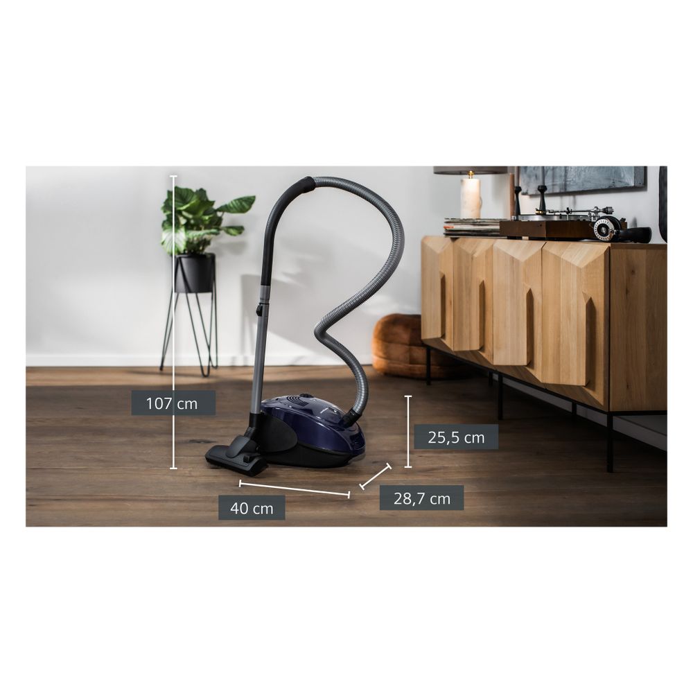 Siemens Bodenstaubsauger VS06A111 600W 4l 9m Blau mit Hygienefilter und Teleskoprohr ... SIEMENS-VS06A111 4242003782002 (Abb. 9)