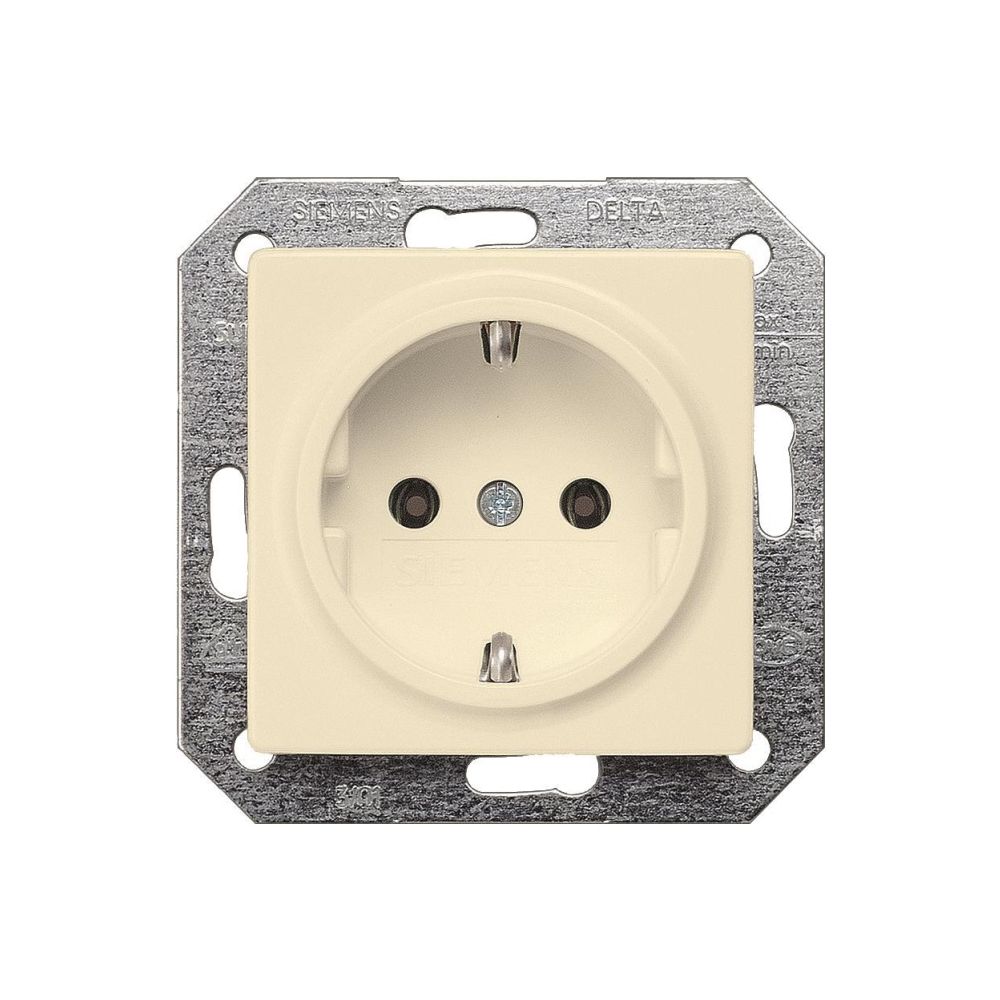 Siemens DELTA i-system Schutzkontaktsteckdose 16A 250V Steckklemme Elektroweiß 70x70x4... SIEMENS-5UB1551 4001869051703 (Abb. 2)