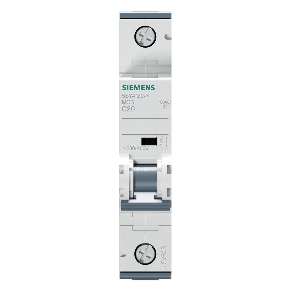 Siemens Leitungsschutzschalter 5SY4 1-polig C 20A 10kA 1TE 5SY4120-7... SIEMENS-5SY41207 4001869181400 (Abb. 12)
