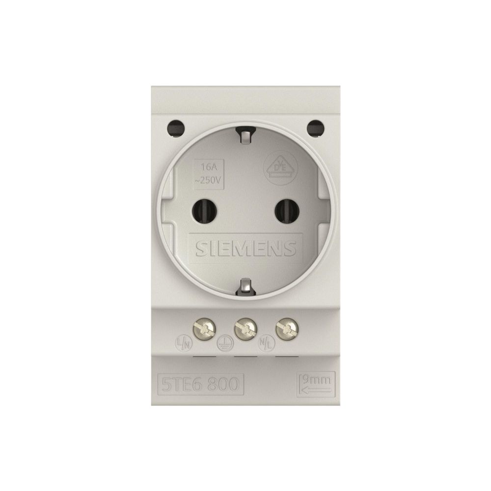 Siemens Schuko-Steckdose 16A 230V 2,5 TE IP20 5TE6800... SIEMENS-5TE6800 4001869311982 (Abb. 2)