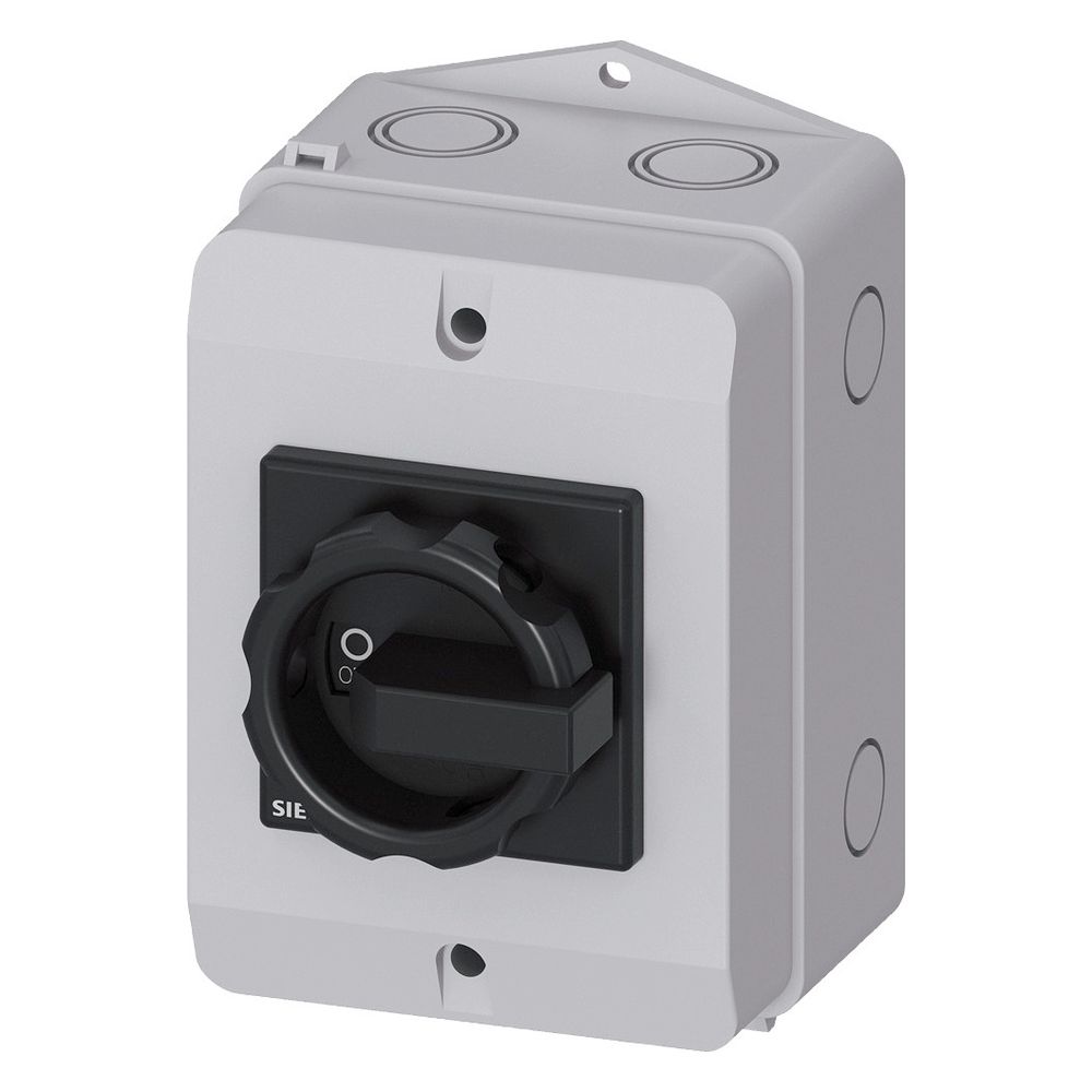 Siemens SENTRON 3LD2 Hauptschalter 3-polig 16A 8kW 1S+1Ö IP65 schwarz 3LD20641GP5... SIEMENS-3LD20641GP51 4011209512146 (Abb. 4)