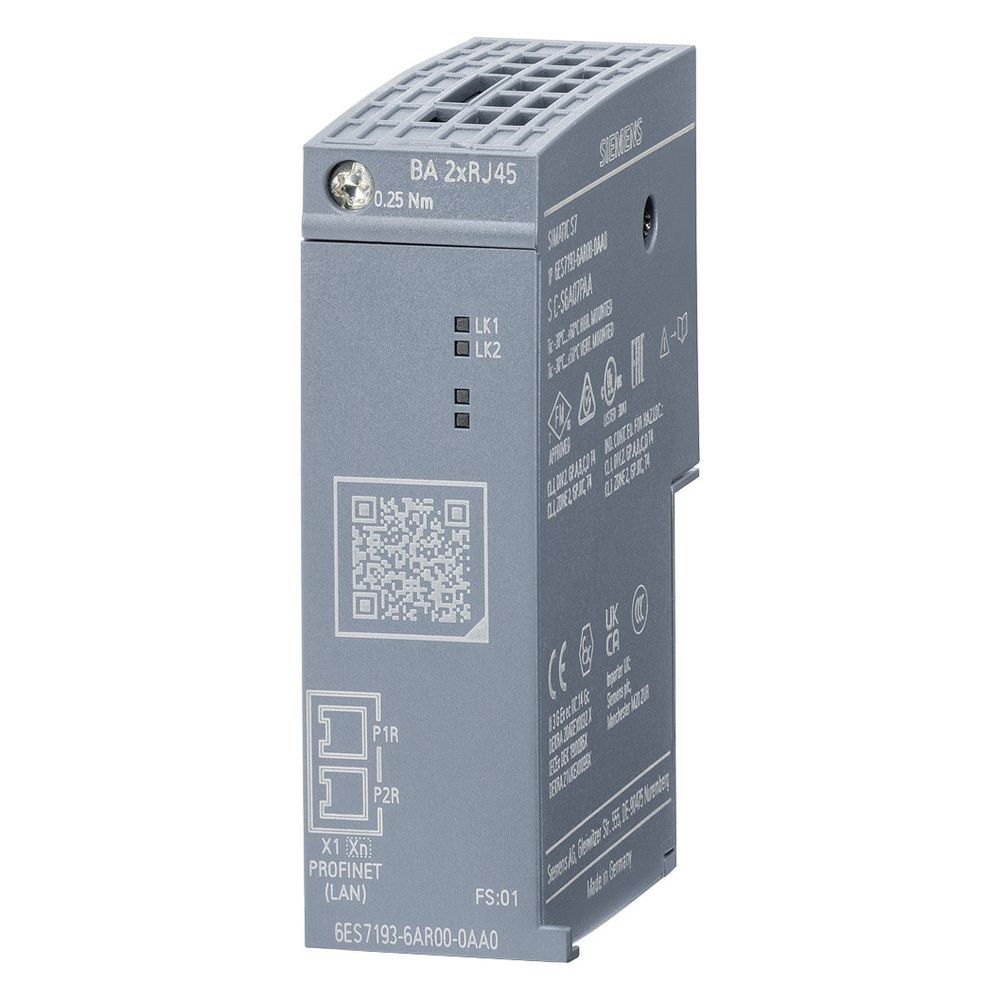 Siemens Busadapter BA 2xRJ45 für SIMATIC ET 200SP mit 2 RJ45 Buchsen 6ES71936... SIEMENS-6ES71936AR000AA0 4025515080930 (Abb. 6)