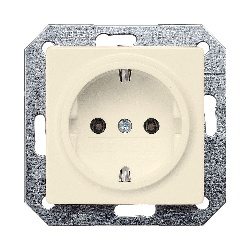 Siemens DELTA i-system Schutzkontaktsteckdose 16A 250V Steckklemme Elektroweiß 70x70x4... SIEMENS-5UB1551 4001869051703 (Abb. 5)