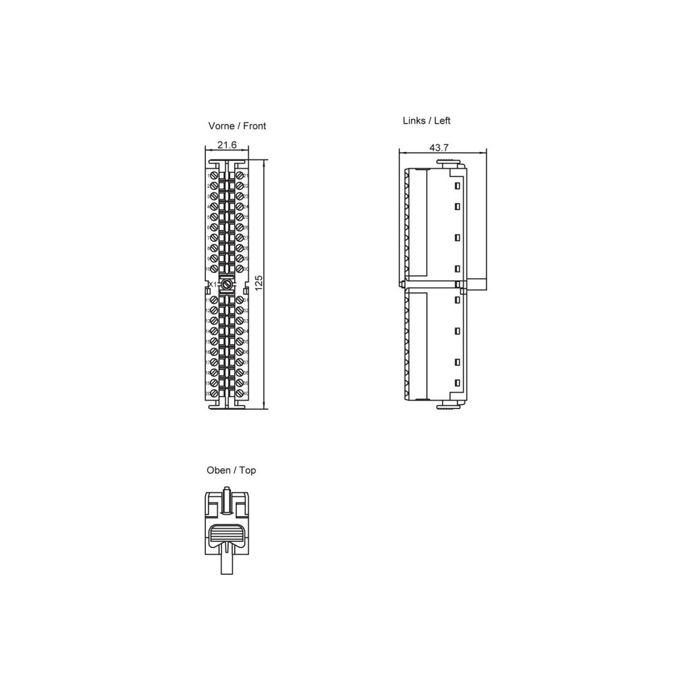 Siemens Frontstecker mit Schraubkontakten 40-polig 6ES73921AM001AB0... SIEMENS-6ES73921AM001AB0 4025515066743 (Abb. 4)