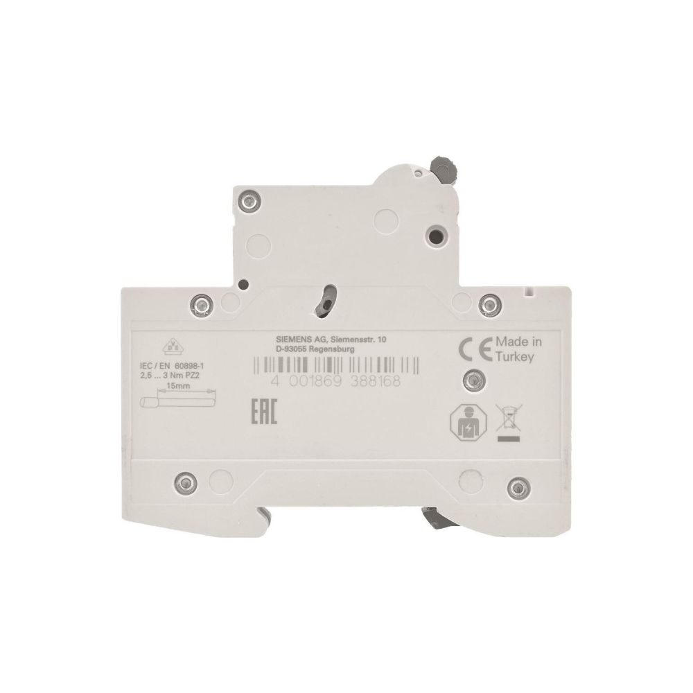 Siemens Sicherungsautomat 5SL6106-7 C 6A 1-polig 6kA 230/400V IP20... SIEMENS-5SL61067 4001869388168 (Abb. 3)