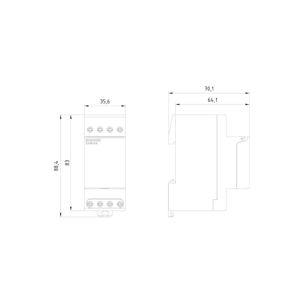 Siemens Wochenzeitschaltuhr TOP Digital 2-Kanal 230V 16A 2TE 83x36x70mm 7LF45120... SIEMENS-7LF45120 4001869473529 (Abb. 2)