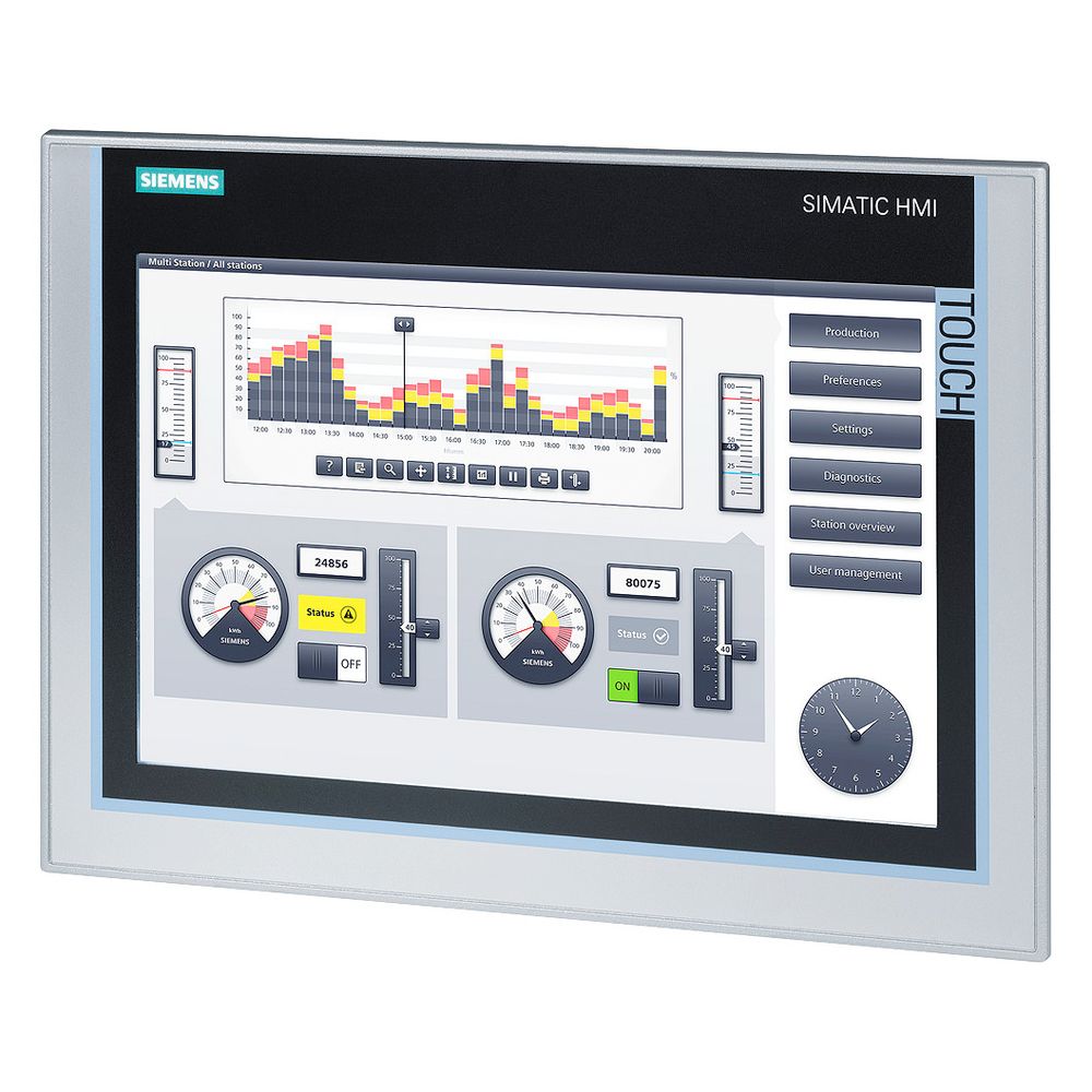Siemens SIMATIC TP1200 Comfort Panel 12,1" TFT Widescreen 1280x800 IP65 19,2-... SIEMENS-6AV21240MC010AX0 4025515079002 (Abb. 4)
