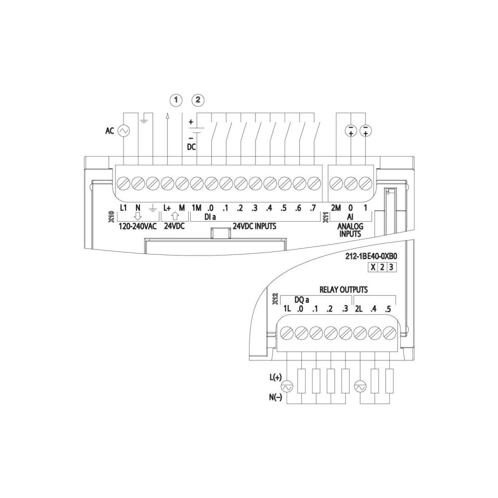 Siemens SIMATIC S7-1200 Kompakt CPU 1212C AC/DC/Relais 85-264V 8DI 6DO 2AI 6E... SIEMENS-6ES72121BE400XB0 4047623402725 (Abb. 3)
