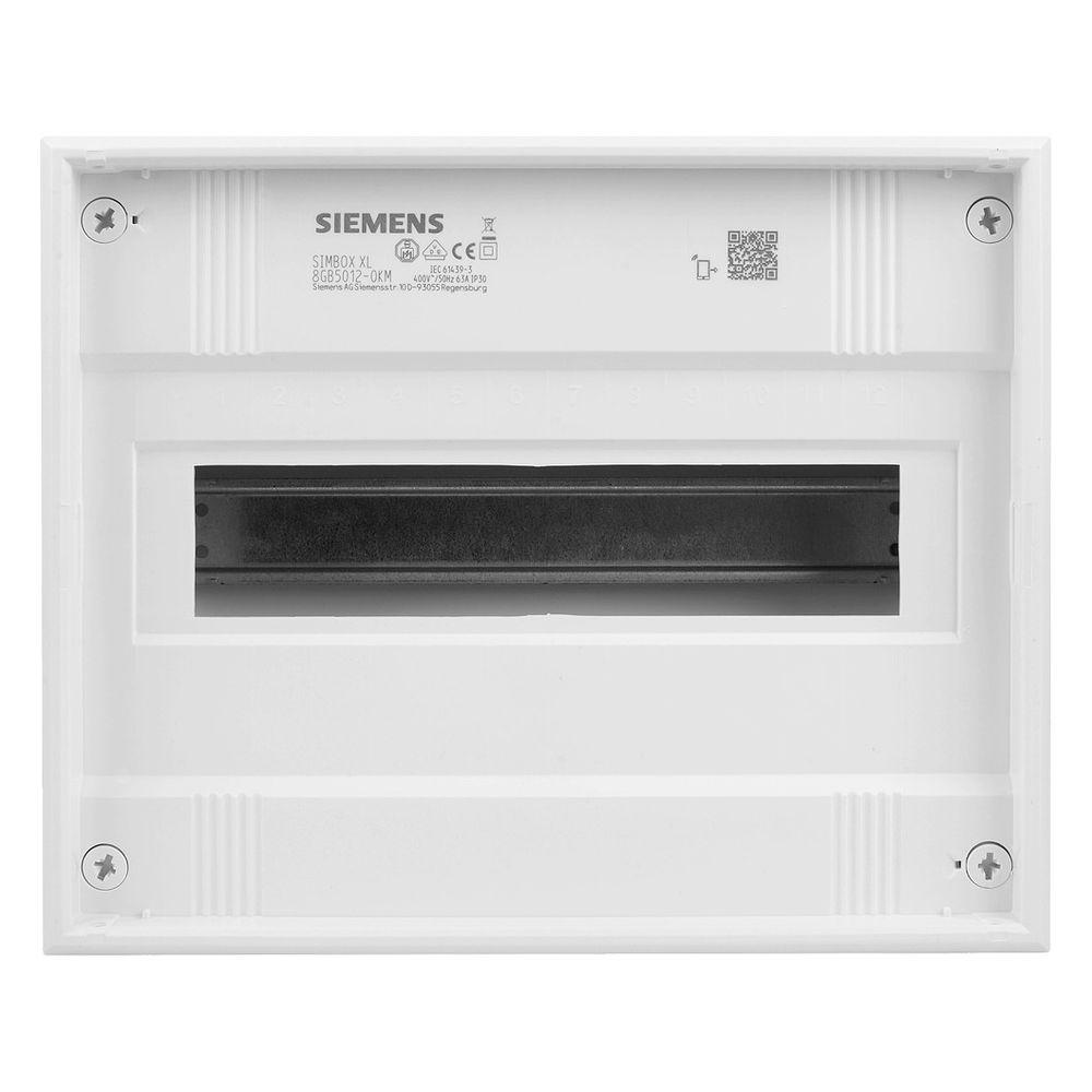 Siemens Kleinverteiler SIMBOX XL 1-reihig 12 Module IP30 Kunststoff Weiß 305x250x9... SIEMENS-8GB5012-0KM 4001869461717 (Abb. 5)