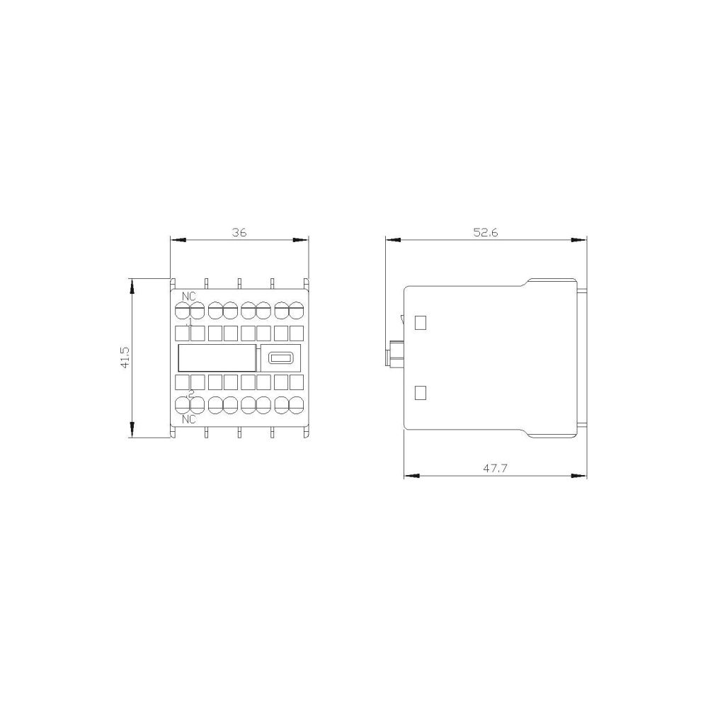 Siemens Hilfsschalterblock 3RH2911-2HA01 1 Öffner Federzuganschluss für S00/S0... SIEMENS-3RH29112HA01 4011209829510 (Abb. 2)