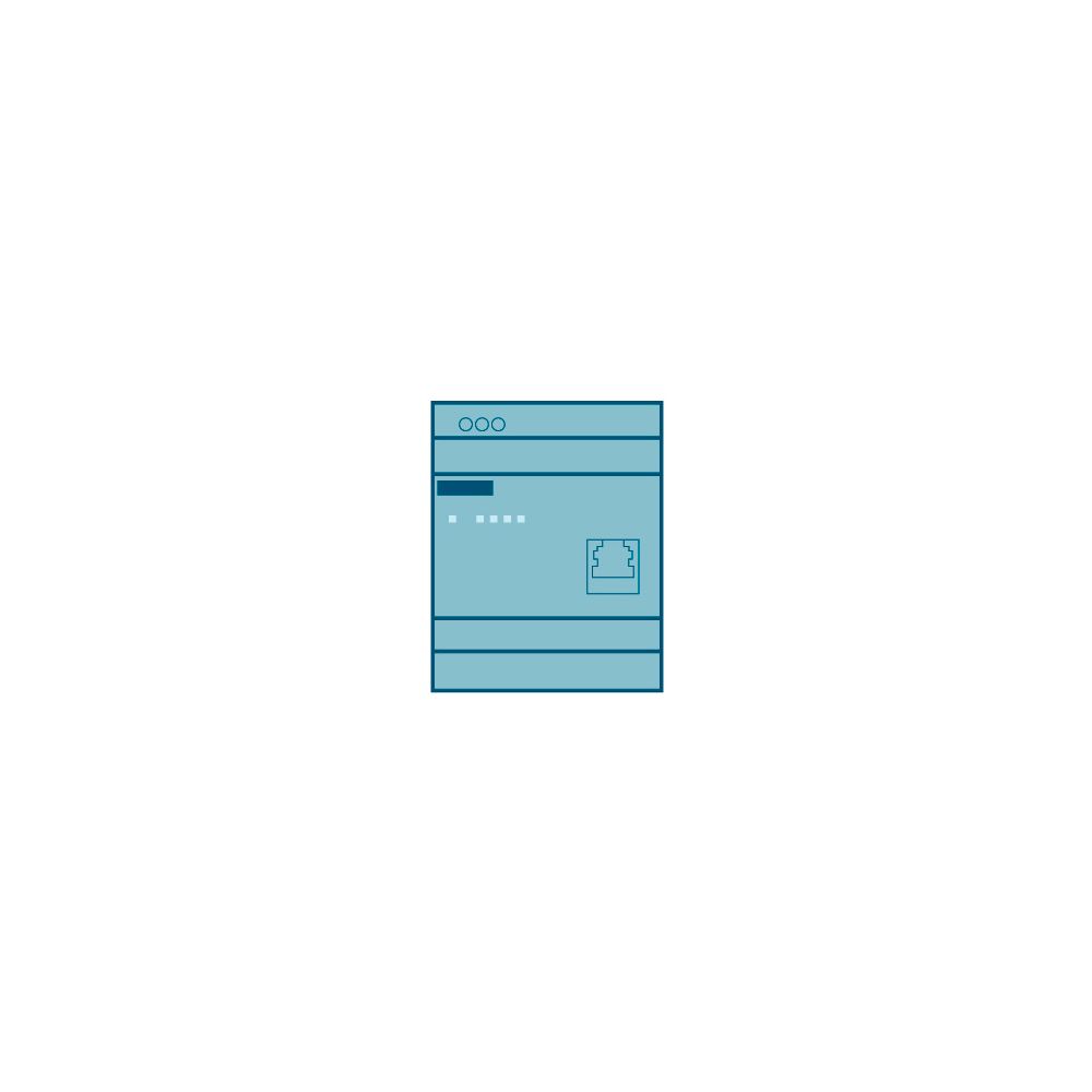 Siemens LOGO! CSM 12/24 Compact Switch Modul 4x RJ45 12/24V IP20 90x71,5x58,... SIEMENS-6GK71771MA200AA0 4047622174074 (Abb. 10)