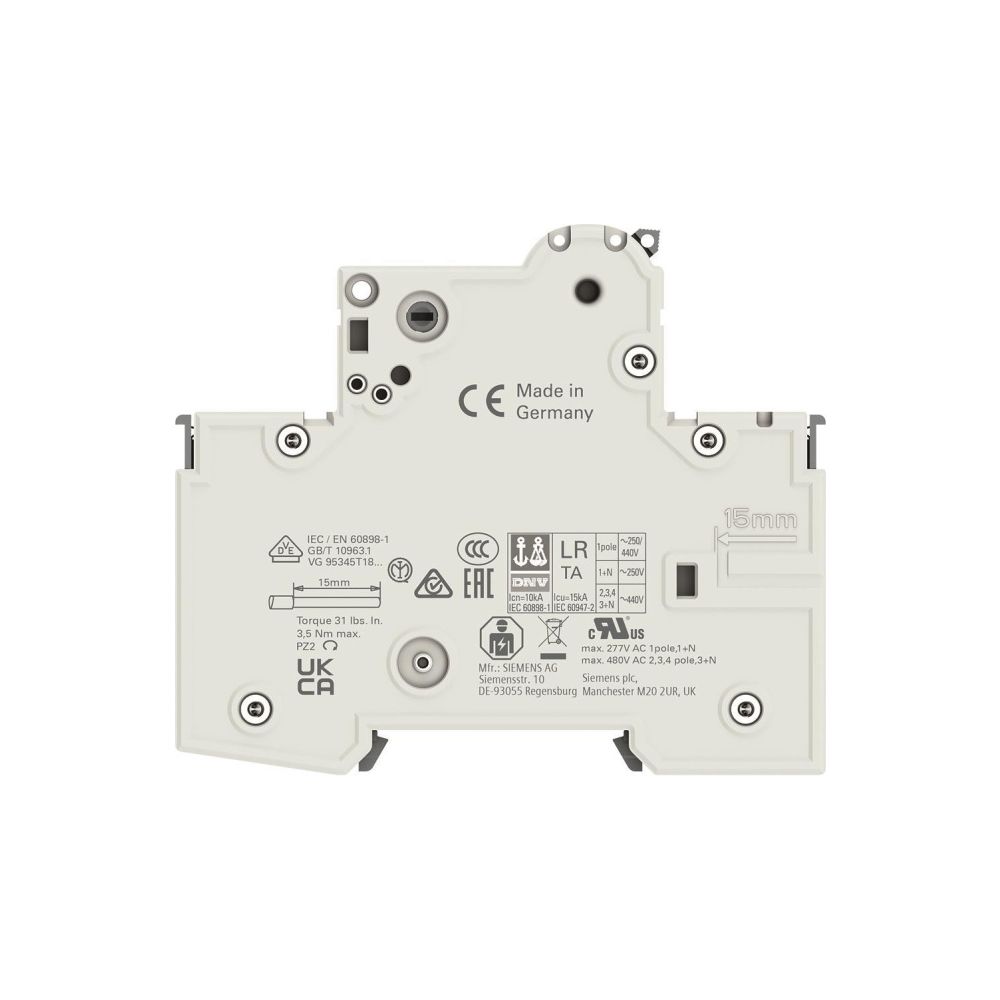 Siemens Leitungsschutzschalter 5SY4 1-polig C16A 10kA IP20 5SY4116-7... SIEMENS-5SY41167 4001869181394 (Abb. 6)