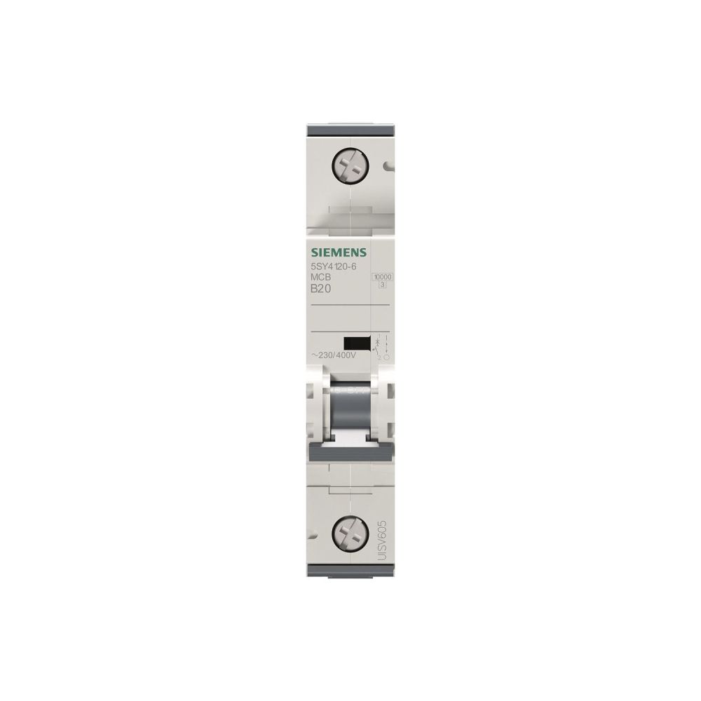 Siemens Leitungsschutzschalter 5SY41206 1-polig B 20A 10kA 70mm Einbautiefe... SIEMENS-5SY41206 4001869181226 (Abb. 5)
