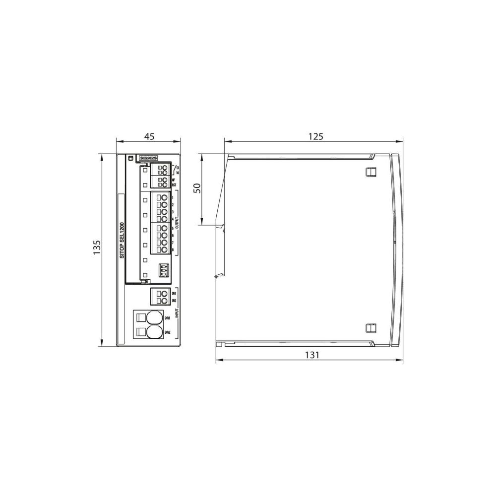 Siemens Selektivitätsmodul SITOP SEL1200 24V DC 2A 135x45x125mm 6EP4438-7FB00... SIEMENS-6EP44387FB003DX0 4025515155270 (Abb. 3)