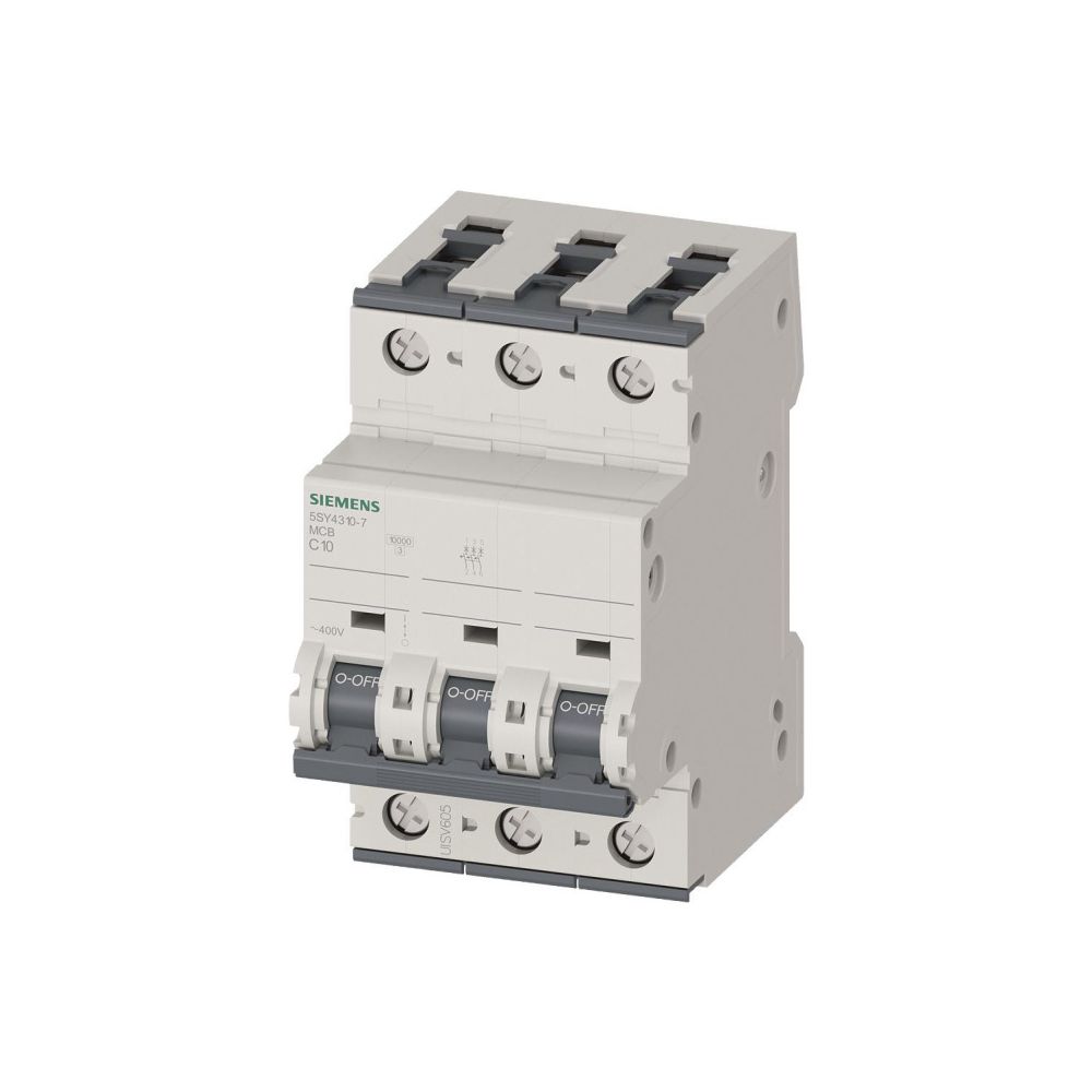 Siemens Leitungsschutzschalter Siemens, 10KA, 3-polig, C10A, 5SY4310-7... SIEMENS-5SY43107 4001869181936 (Abb. 2)