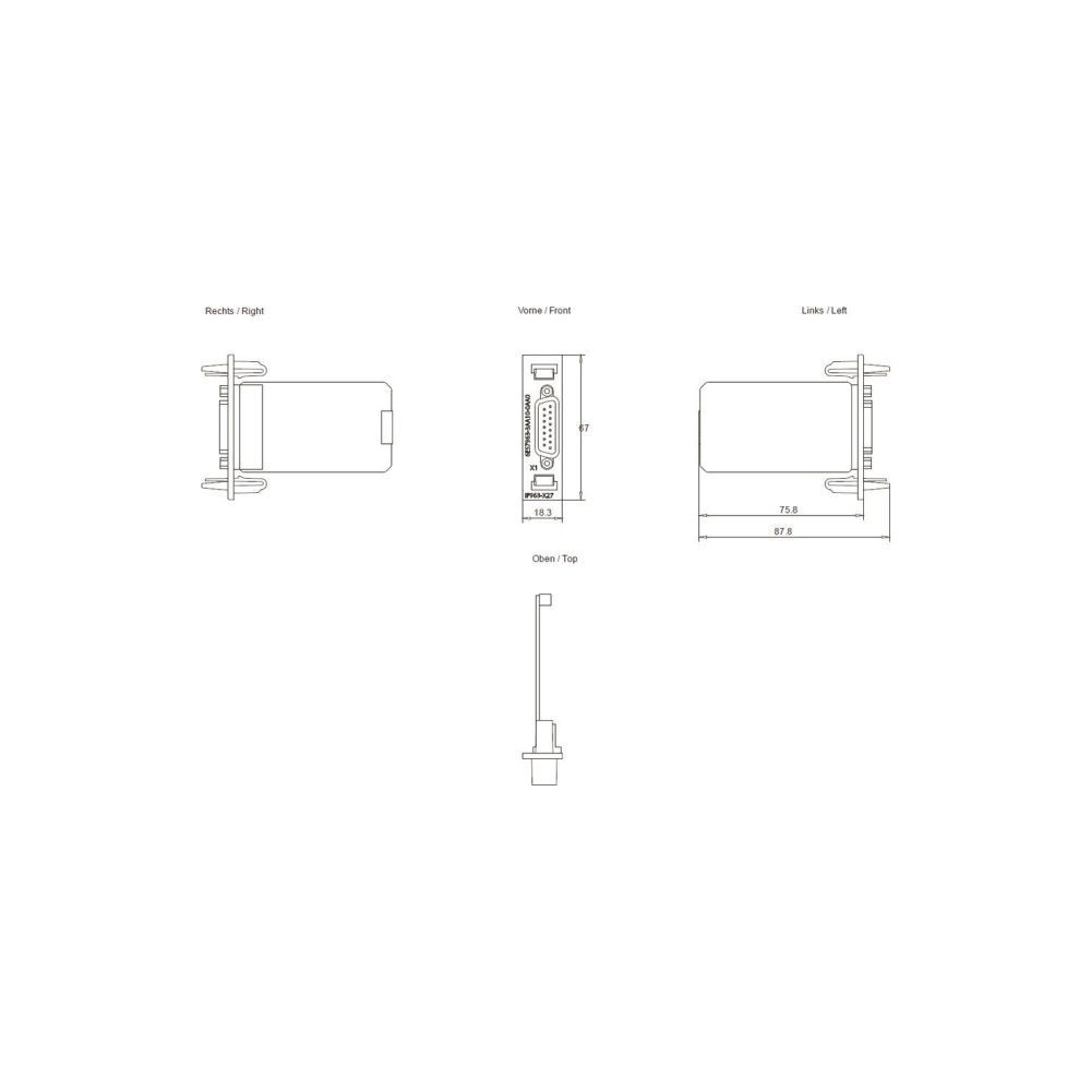 Siemens Schnittstellenmodul IF963-X27 für SIMATIC S7-400 RS-422/RS-485 19x67x... SIEMENS-6ES79633AA100AA0 4019169239264 (Abb. 2)