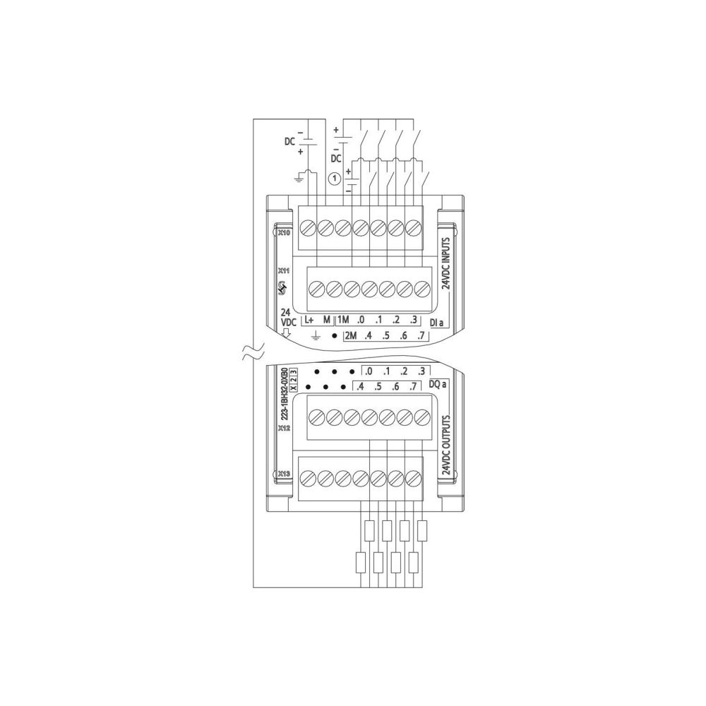 Siemens SIMATIC S7-1200 Digitale E/A SM 1223 8DI/8DO Transistor Schraubanschl... SIEMENS-6ES72231BH320XB0 6940408101982 (Abb. 3)