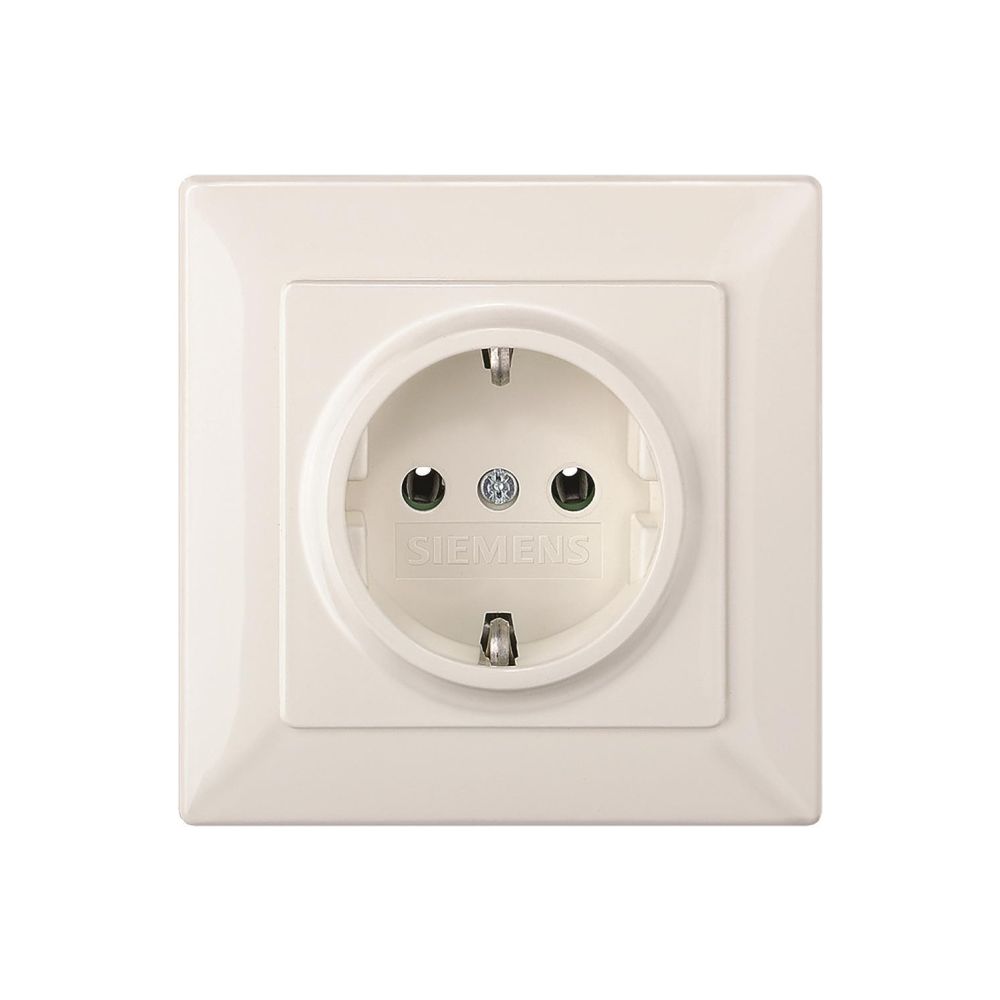 Siemens 5UB1580 DELTA line Schuko- Steckdose 250VAC 16A Vollpl. 80x80mm... SIEMENS-5UB1580 4001869313191 (Abb. 2)