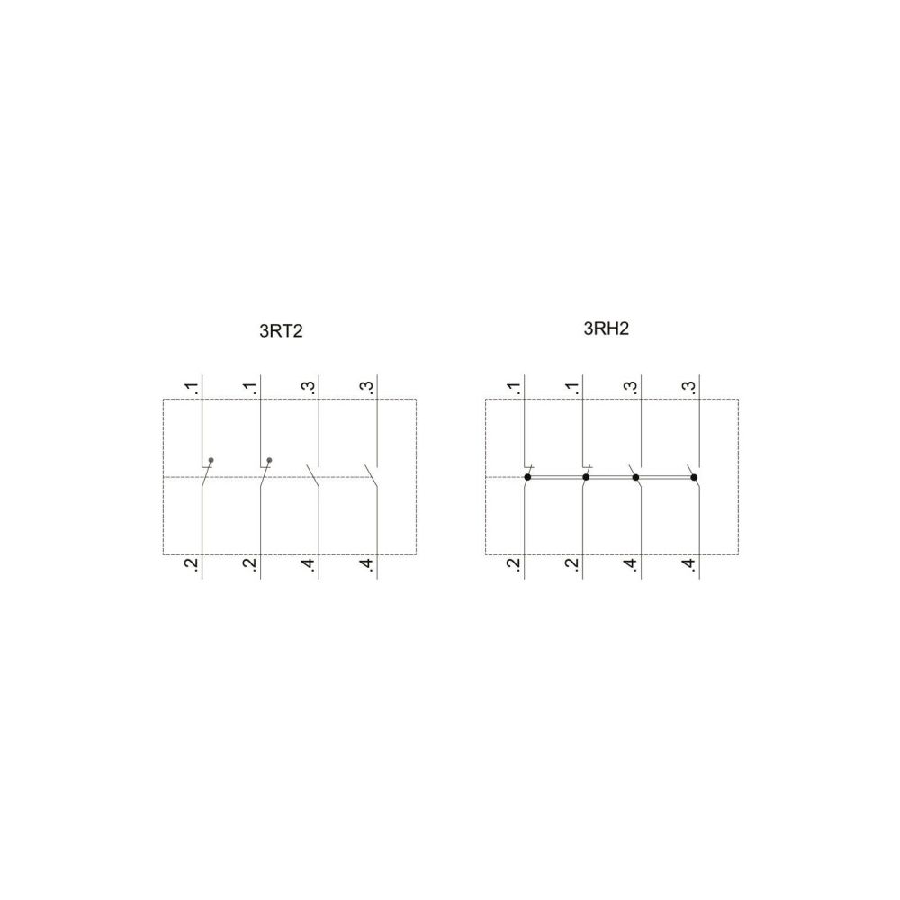 Siemens Hilfsschalterblock 2S+2Ö für Schütze Baugröße S00/S0/S2/S3 mit Schraubans... SIEMENS-3RH29111HA22 4011209829312 (Abb. 3)