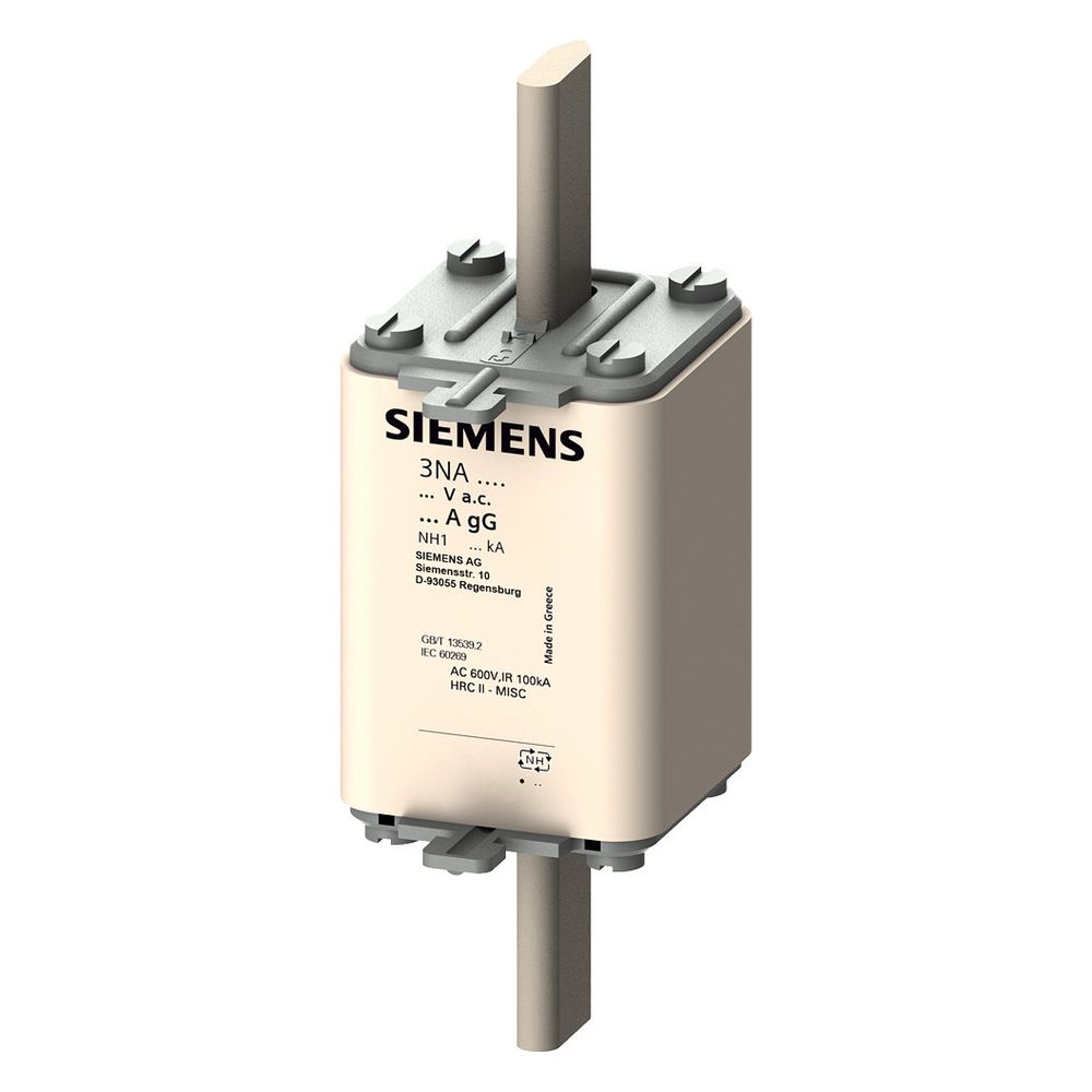Siemens NH-Sicherungseinsatz NH1 200A 500V AC 440V DC gG Stirnkennmelder 3NA3140... SIEMENS-3NA3140 4001869056005 (Abb. 4)