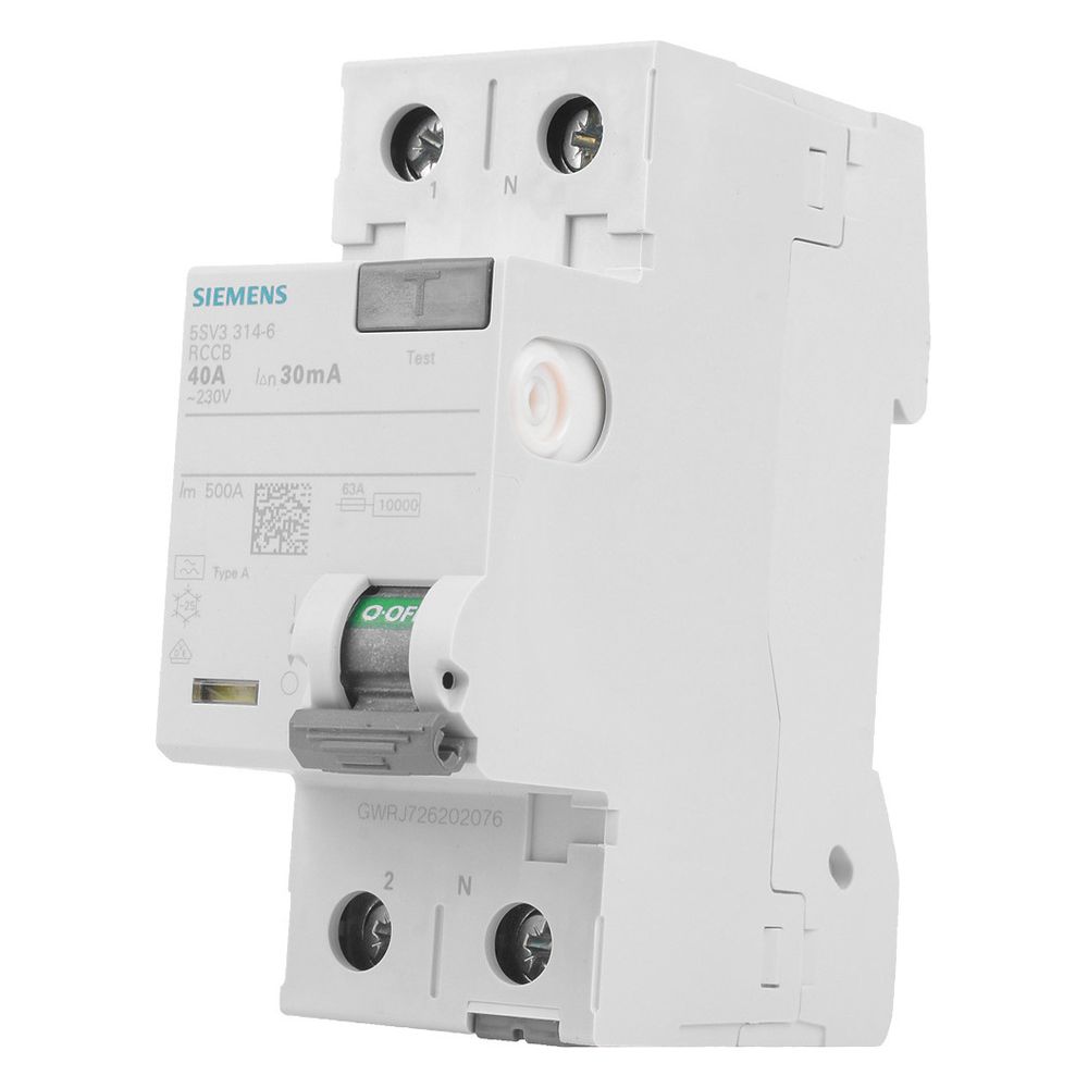 Siemens FI-Schutzschalter 5SV3314-6 Typ A 40A 30mA 2-polig 2TE 230V... SIEMENS-5SV33146 4001869429649 (Abb. 12)